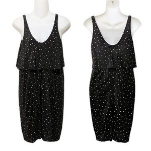 Aritzia T. BABATON 100% Silk Polka Dot Layered Dress XS